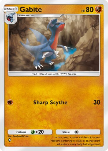 Gabite from Triumphant Light in Pokemon TCG Pocket