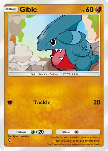 Gible from Triumphant Light in Pokemon TCG Pocket