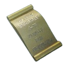 A golden scroll with light etchings in it. This is the Golden Plaque of Oaths from Avowed.