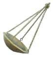 A cup that you'd find on a roman scale. This is the Golden Scale of Order Totem Fragment from Avowed.