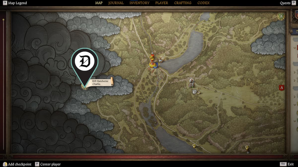 Tracking down Handsome Charlie map location