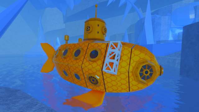 Picture showing a Submarine with Heat Upgrade in Mariana Veil area in Fisch.