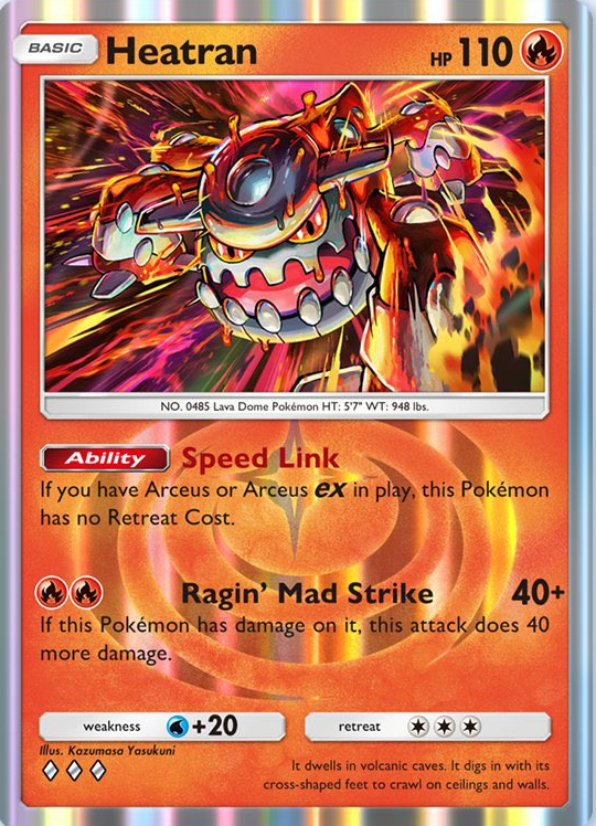 Heatran from Triumphant Light in Pokemon TCG Pocket