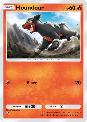 Houndoon from Triumphant Light in Pokemon TCG Pocket
