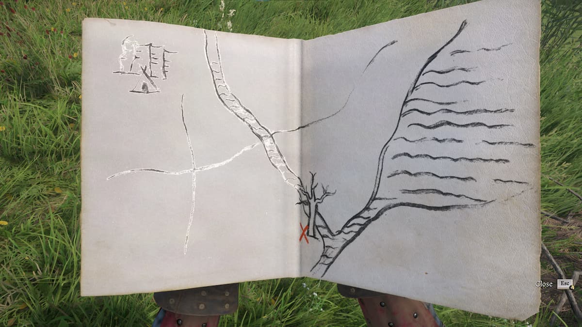Vidlak Bandit treasure map