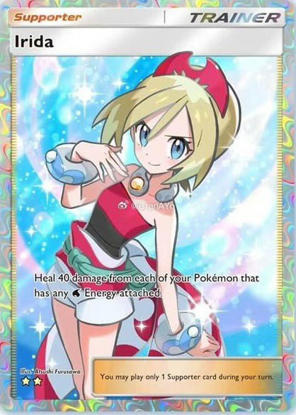 Irida full art from Triumphant Light in Pokemon TCG Pocket