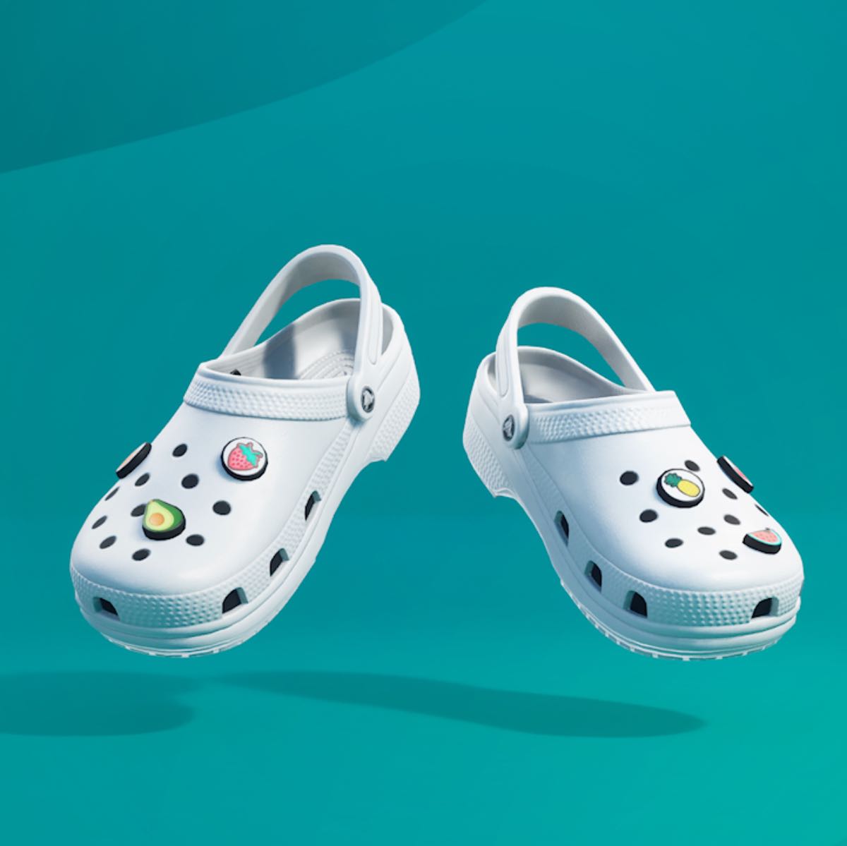 classic white crocs