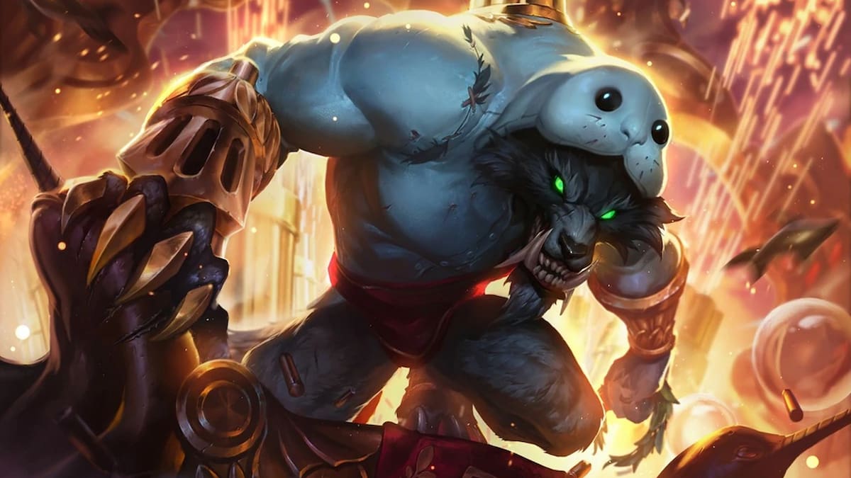 Picture showing the Warwick URF skin in League of Legends.