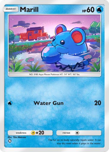Marill from Triumphant Light in Pokemon TCG Pocket