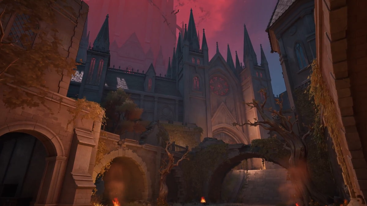 An image from Marvel Rivals of the new Central Park map, where Dracula built his castle.