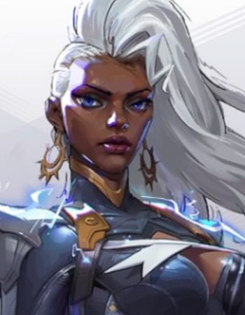 Storm hero image shot on hero roster menu in Marvel Rivals