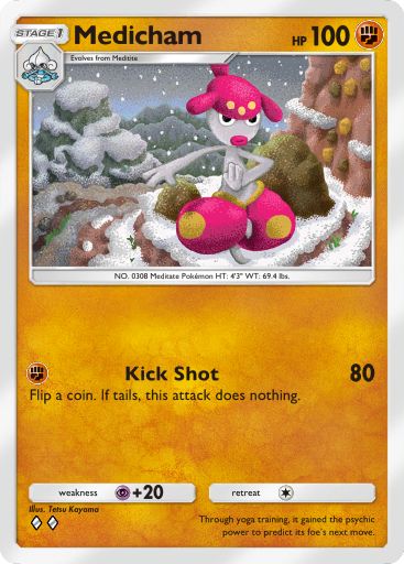 Medicham from Triumphant Light in Pokemon TCG Pocket