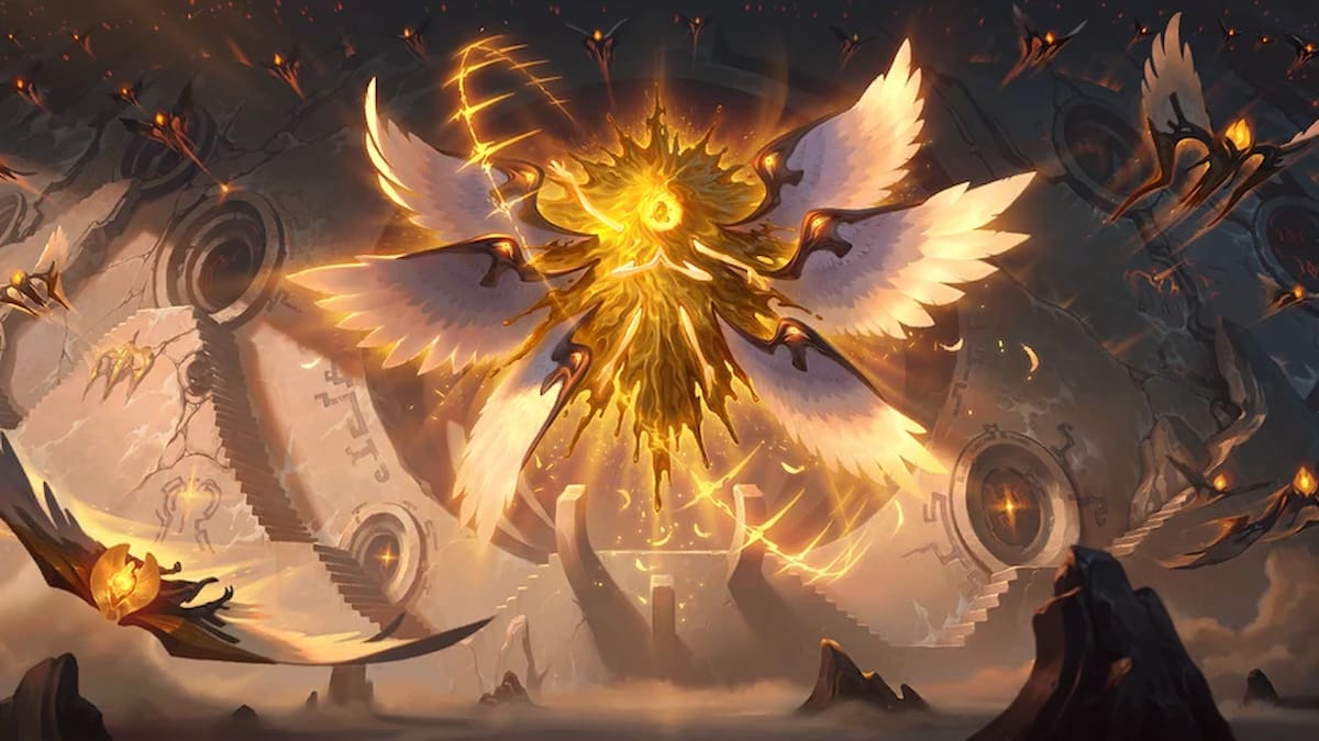 Picture showing Morgana and Kayle's mother in League of Legends.