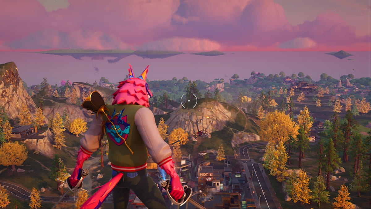 andy fangerson atop the wolf statue in fortnite
