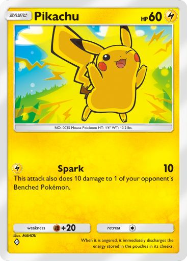 Pikachu from Triumphant Light in Pokemon TCG Pocket