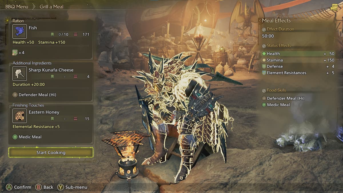 Second recipe in Monster Hunter Wilds