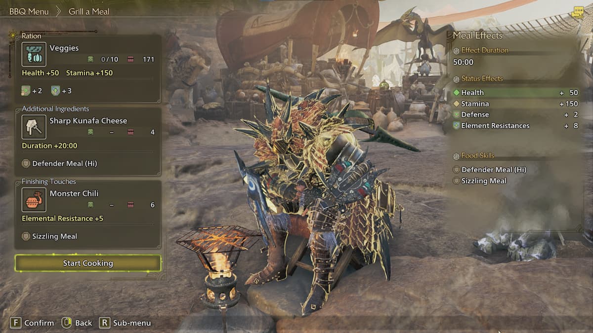 Seventh recipe in Monster Hunter Wilds