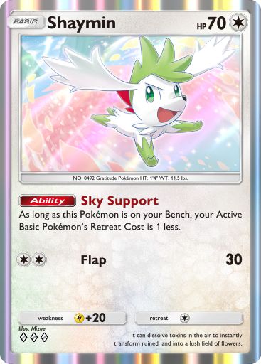 Shaymin from Triumphant Light in Pokemon TCG Pocket