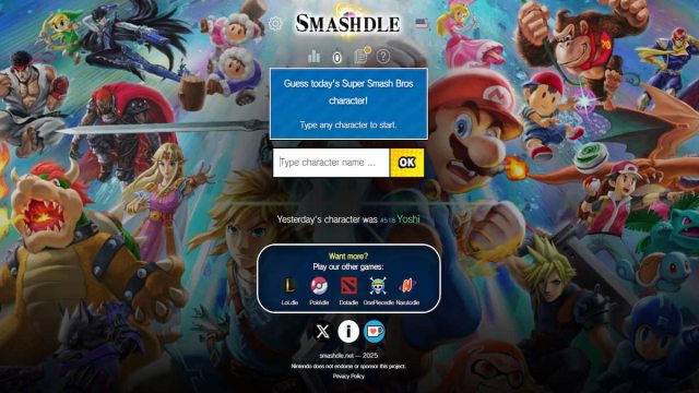 Smashdle quiz screenshot
