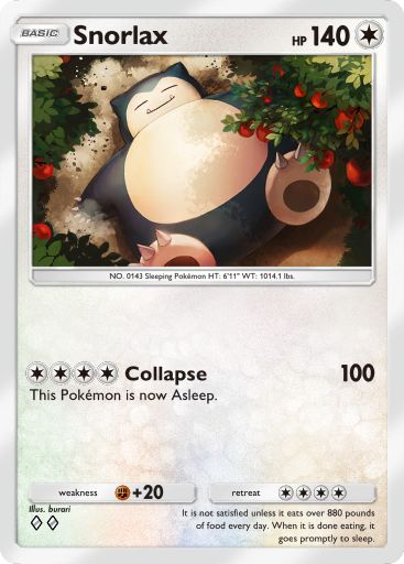 Snorlax from Triumphant Light in Pokemon TCG Pocket