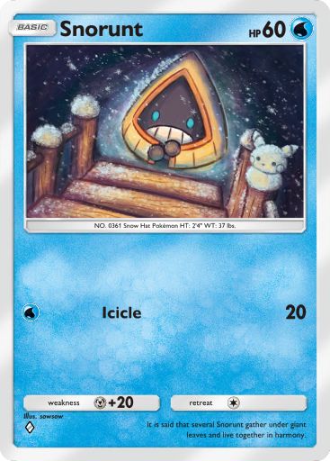 Snorunt from Triumphant Light in Pokemon TCG Pocket