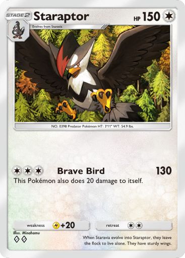 Staraptor from Triumphant Light in Pokemon TCG Pocket