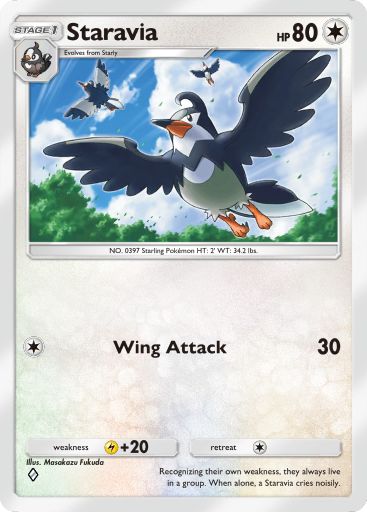 Staravia from Triumphant Light in Pokemon TCG Pocket