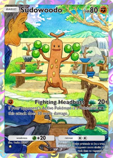 Sudowoodo from Triumphant Light in Pokemon TCG Pocket