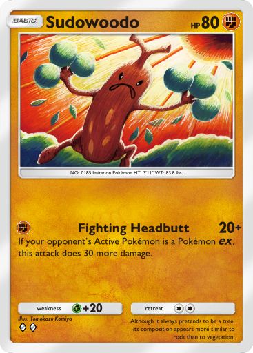 Sudowoodo from Triumphant Light in Pokemon TCG Pocket