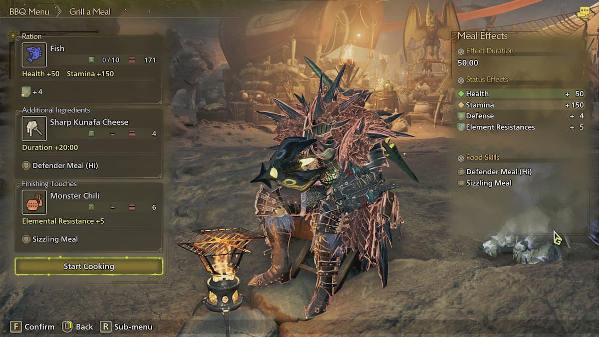 Third recipe in Monster Hunter Wilds