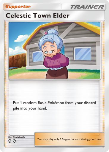 Celestic Town Elder from Triumphant Light in Pokemon TCG Pocket