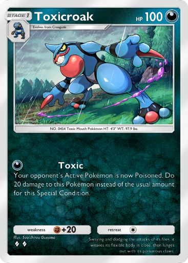 Toxicroak from Triumphant Light in Pokemon TCG Pocket