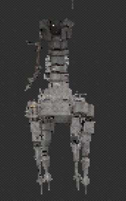Full body shot of ULTRAKILL's Earthmover