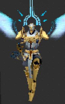 Full body shot of ULTRAKILL's Gabriel