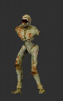 Full body shot of ULTRAKILL's Filth