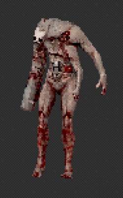 Full body shot of ULTRAKILL's Schism