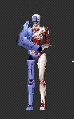 Full body shot of ULTRAKILL's Soldier