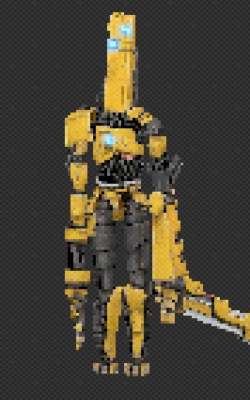 Full body shot of ULTRAKILL's Swordsmachine