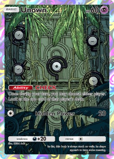 Unown from Triumphant Light in Pokemon TCG Pocket