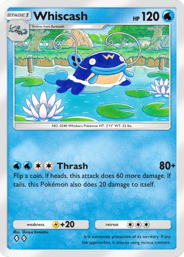 Whiscash from Triumphant Light in Pokemon TCG Pocket