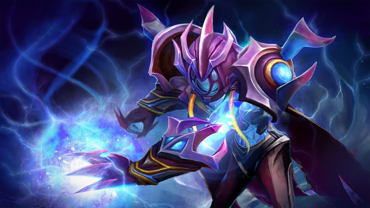 Arc Warden casting a spell in Dota 2