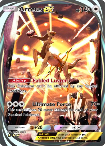 Arceus from Triumphant Light in Pokemon TCG Pocket