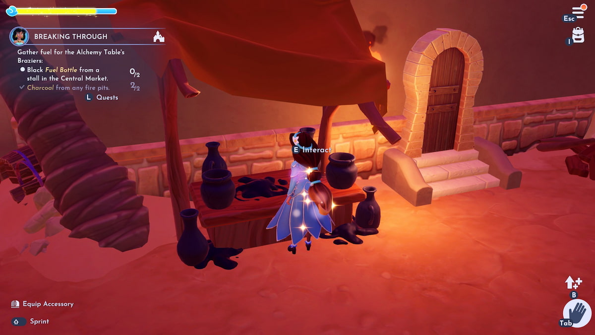 A fuel stall in Disney Dreamlight Valley.