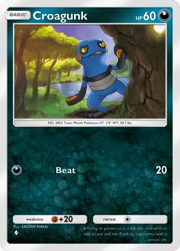 Croagunk from Triumphant Light in Pokemon TCG Pocket