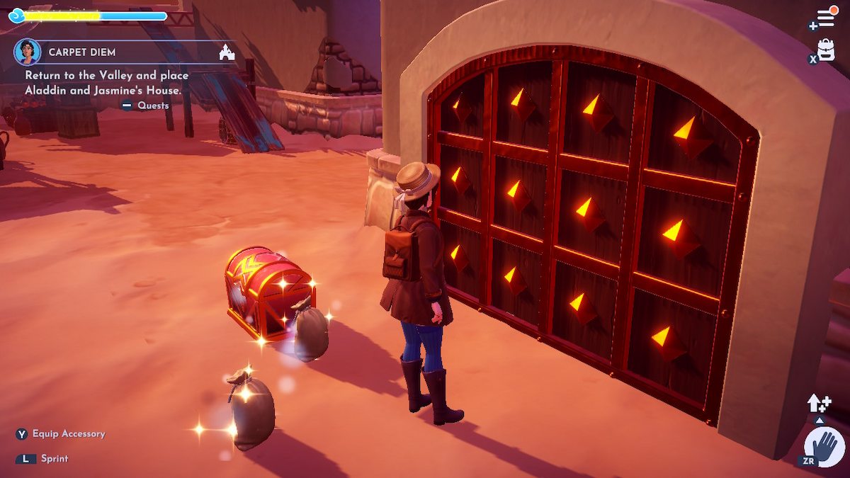 The secret door in Agrabah in DDV.