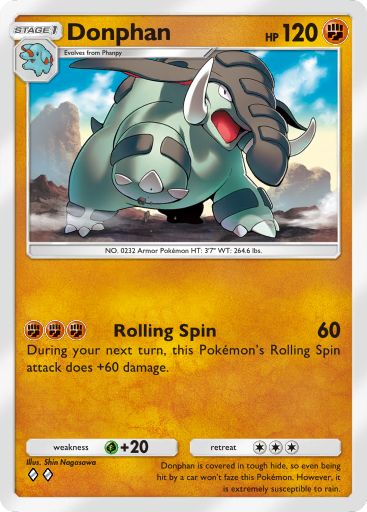 Donphan from Triumphant Light in Pokemon TCG Pocket
