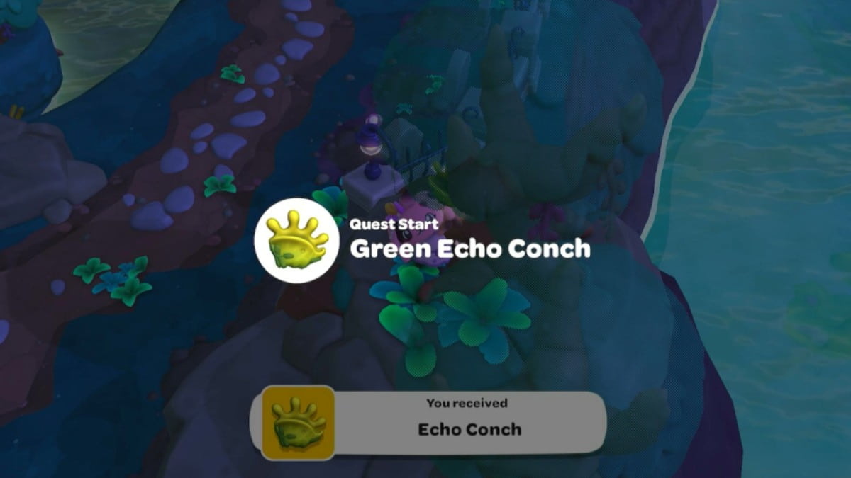 Hello kitty island adventure green echo quest completion screen.