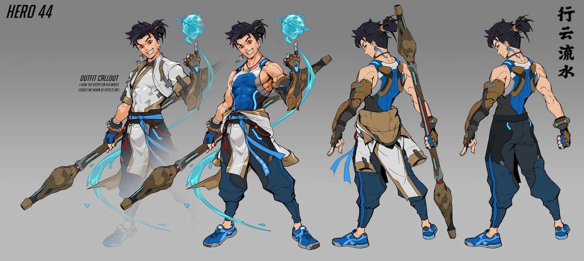 Aqua, OW2 hero 44 codename concept art