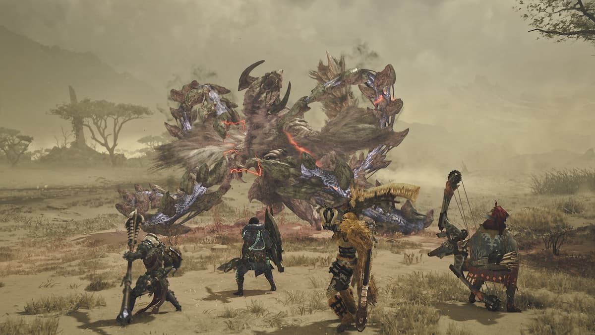 Arkveld fight in Monster Hunter Wilds