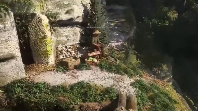 Sauerkraut Pepa in Kingdom Come Deliverance 2 sitting with cabbages